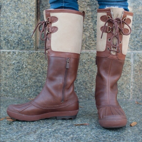 UGG Shoes - UGG Brown and Cream Winter Boots